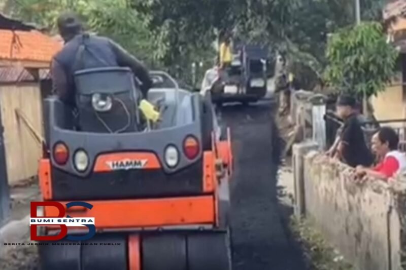 Bang Andra Jalan Desa di Lebak Mulai Dibangun, Warga Sambut Antusias