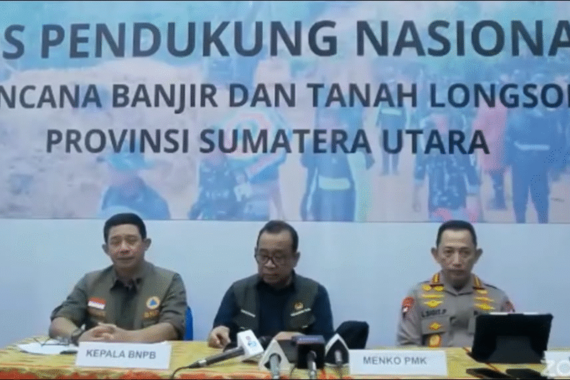 Menko PMK dan Kapolri Gerakkan Kekuatan Nasional untuk Tangani Bencana Siklon Tropis di Sumatera
