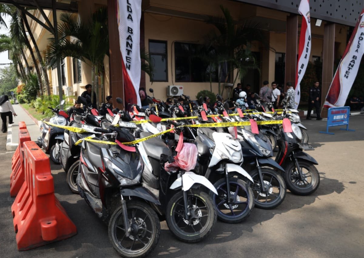 Polda Banten Bongkar Jaringan Curanmor dan Senjata Api Rakitan, Enam Tersangka Ditangkap