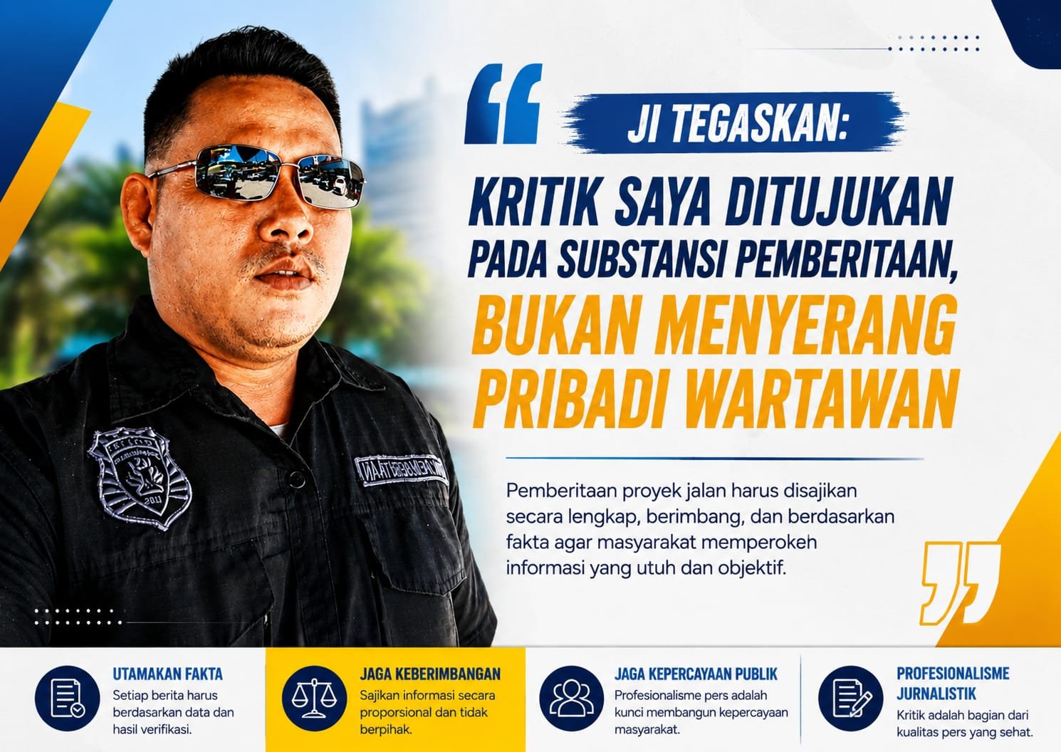 M Juhri Tekankan Pentingnya Verifikasi dan Keberimbangan dalam Pemberitaan Proyek Jalan di Cisimeut Induk