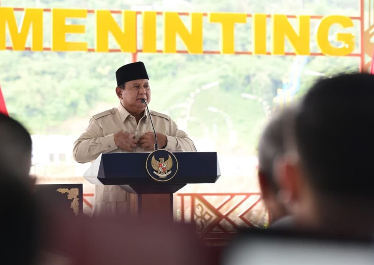 Resmikan Lima Bendungan, Prabowo Tekankan Penguatan Ketahanan Pangan Nasional