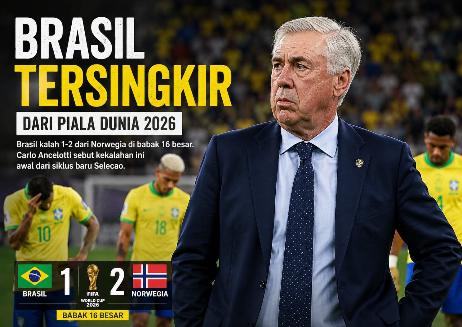 Brasil Tersingkir dari Piala Dunia 2026